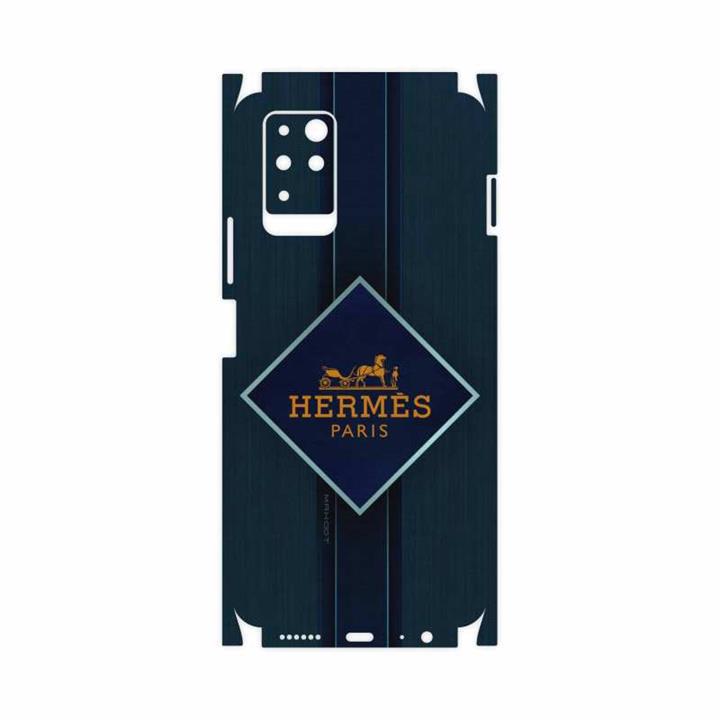 برچسب پوششی ماهوت مدل Hermes-Logo-FullSkin مناسب برای گوشی موبایل اینفینیکس Note 10 MAHOOT Hermes-Logo-FullSkin Cover Sticker for Infinix Note 10